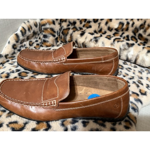 Rockport Shoes Mens 11.5 Brown Leather Penny Loafer Dress Slip On K57436 - Picture 5 of 9